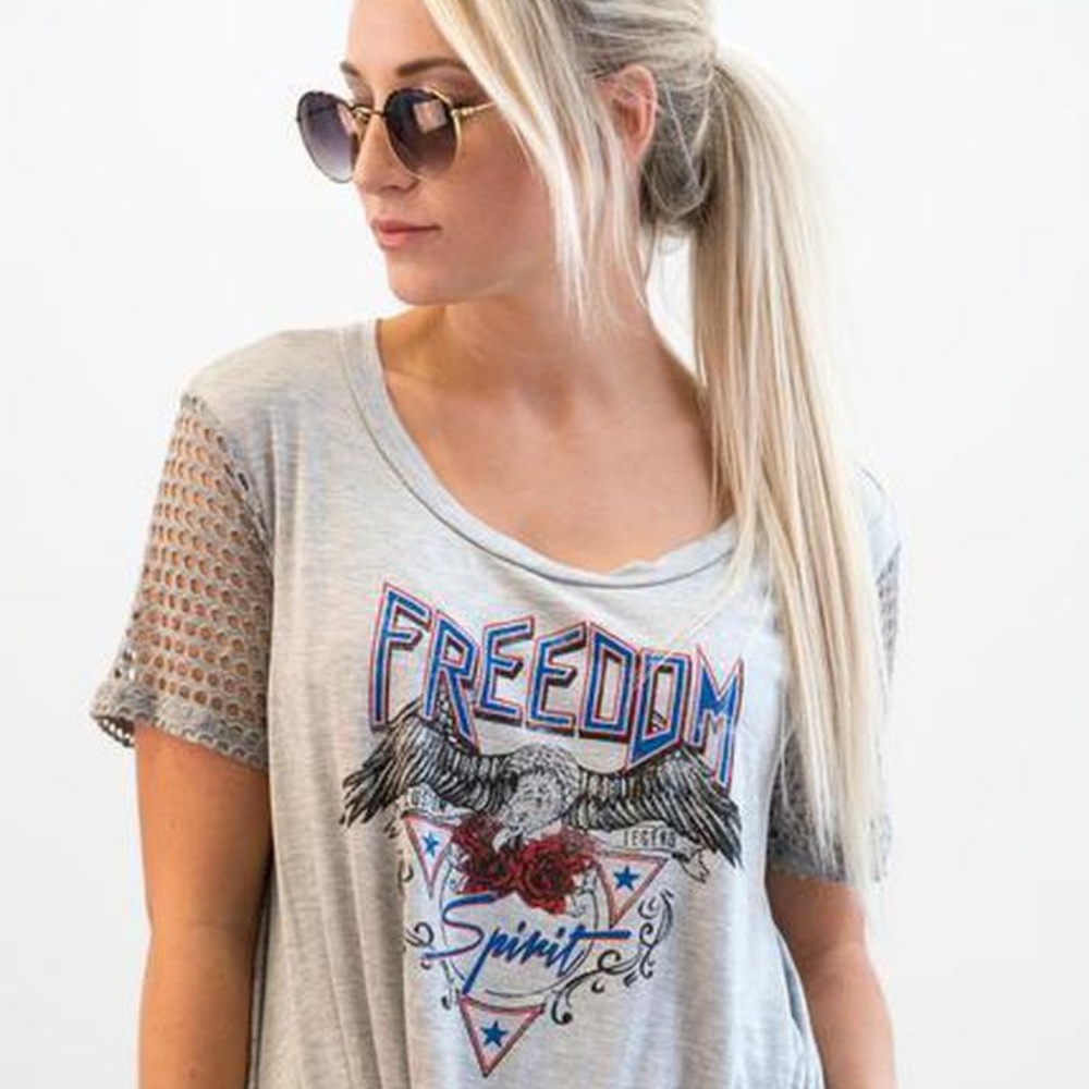 Let Freedom Ring Top, Size Medium (size 6-8)